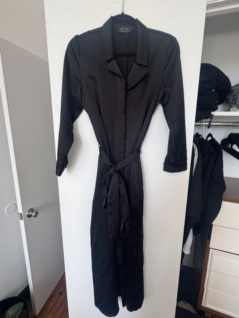 AYR Satin Trench Coat/Dress